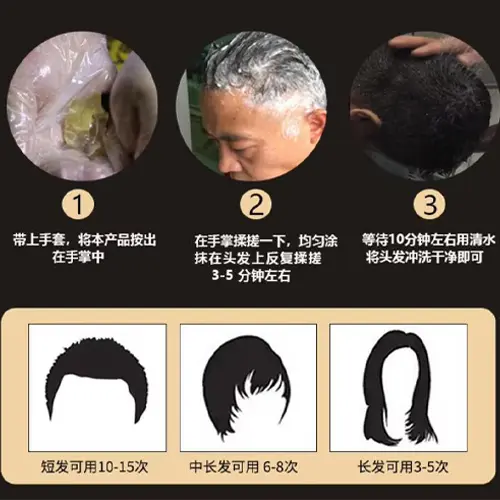 Herbal Bubble Hair Dye Shampoo, 3 in 1 Bubble Hair Dye, Gray Hair Coverage Shampoo, Herbal Hair Color Shampoo, Natural Black Hair Dye Shampoo, Fast Hair Coloring Shampoo, Long Lasting Hair Color Shampoo, Bubble Hair Color for Men and Women, Plant Extract Hair Dye Shampoo, Easy Home Hair Dye Shampoo