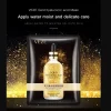 V e z e gold hyaluronic acid face mask packaging with glittery background VEZE Gold Hyaluronic Acid Facial Mask moisturizing skincare sheet mask for glowing and hydrated skin