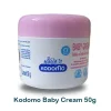 Kodomo baby cream 50g jar with pink lid isolated on a white background Kodomo Baby Cream Pink Hanabaki 50g moisturizing cream for newborn and sensitive baby skin,kodomo, baby cream, baby moisturizer, newborn baby, sensitive skin, baby skincare, vitamin e, tsubaki oil, sakura extract, baby care, moisturizing cream, original product